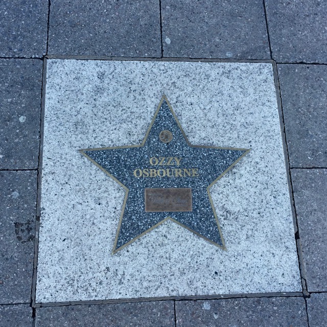 Broad Street Walk of Stars Birmingham with Ozzy Osbourne