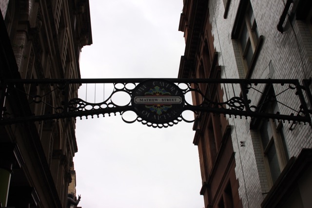 Mathew Street Liverpool - home of famous Cavern Club and more