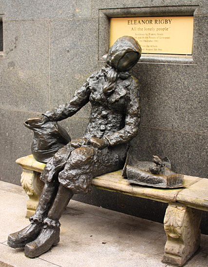 Statue of Eleanor Rigby in Liverpool