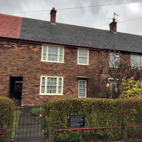 Liverpool, UK: the childhood home of Paul McCartney from the Beatles 