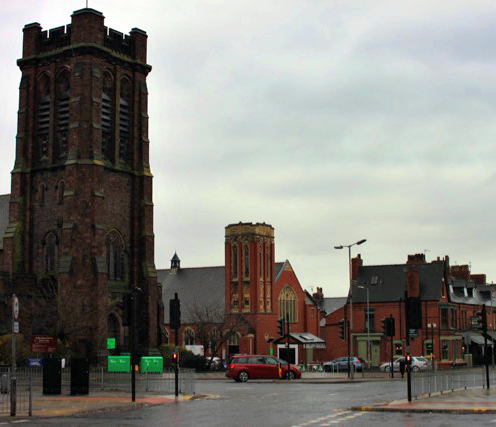 St Barnabas Church in Penny Lane, Liverpool