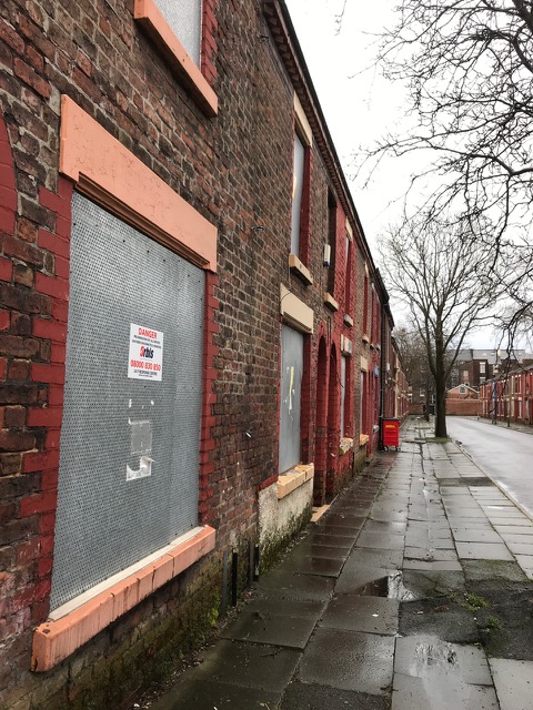 Madryn Street in Liverpool - where Ringo Starr from the Beatles was was born 