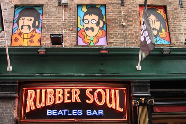 Rubber Soul bar in Liverpool