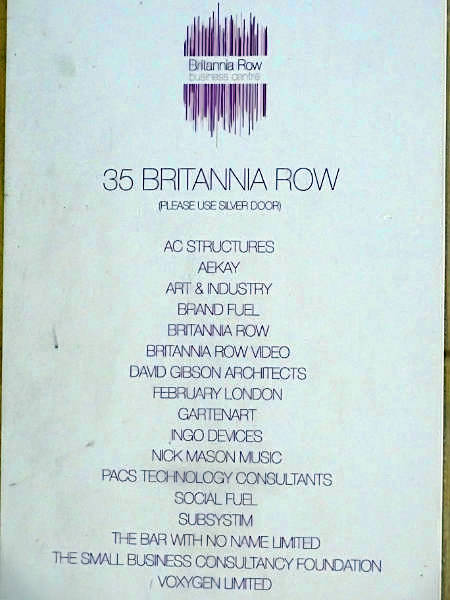 Britannia Row