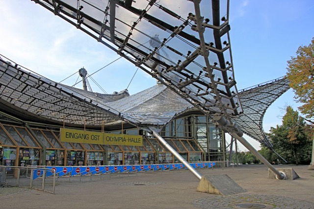 Munich's Olympic Hall and Stadium are famous for its roof construction